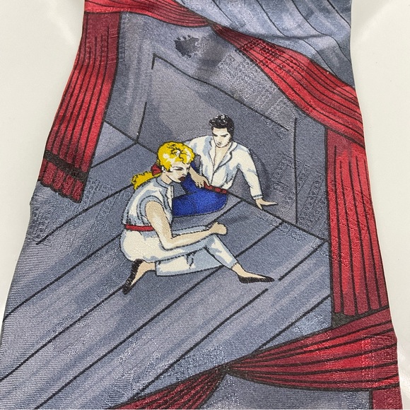 Elvis Presley Collections Vintage 100% Italian Silk tie - Picture 3 of 10
